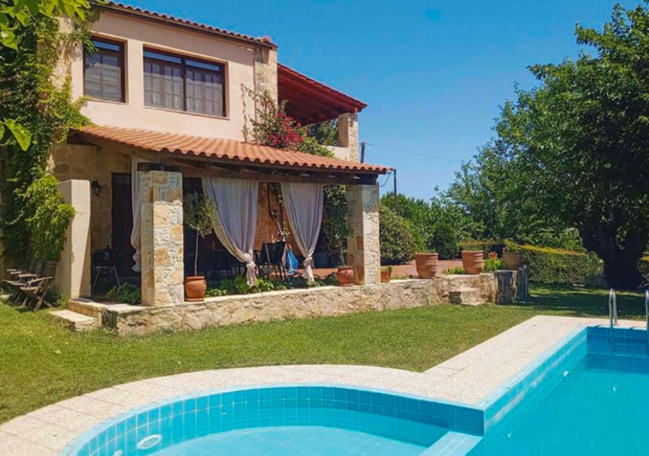 Villa Skine With Private Pool And Garden Chania  Exterior photo